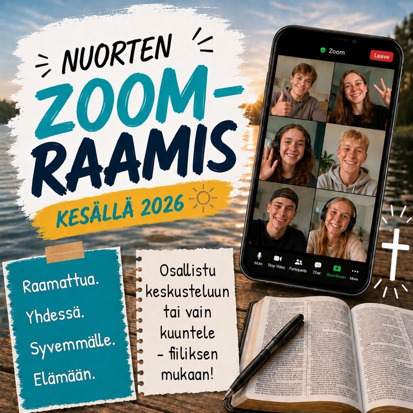 Nuorten Zoom-raamis kesällä 4.6.2026 alkaen: Jumalan Lunastuskertomus